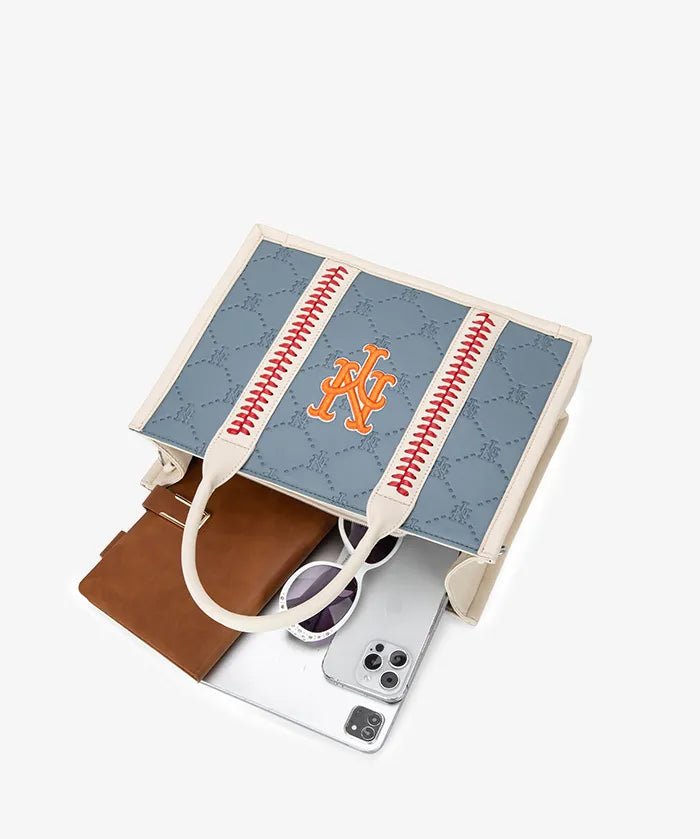 MLB New York Mets Tote Bag with Baseball Stitch
