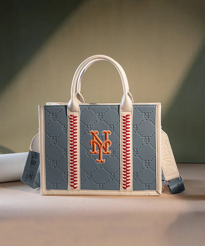 MLB New York Mets Tote Bag with Baseball Stitch