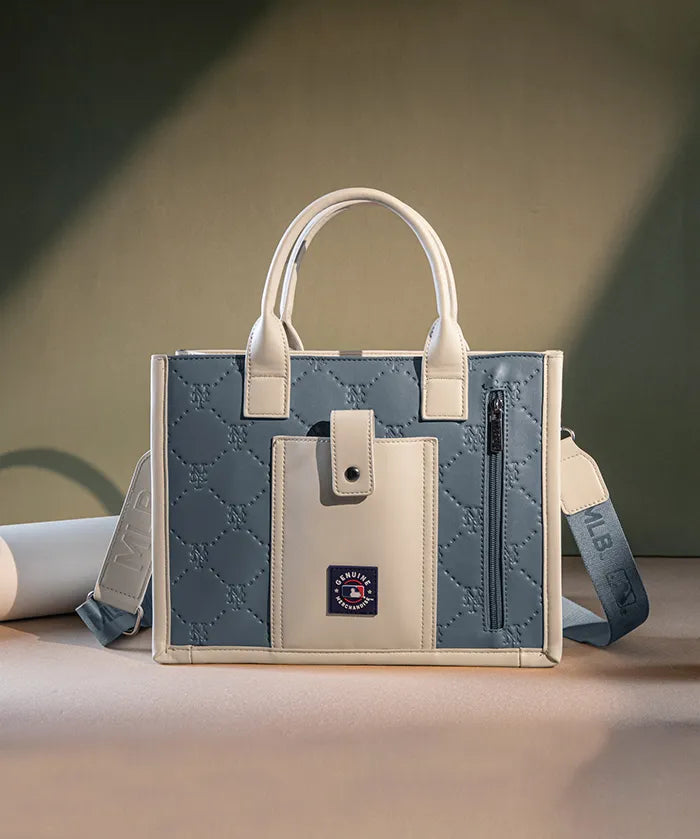 MLB New York Mets Tote Bag with Baseball Stitch