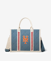 MLB New York Mets Tote Bag with Baseball Stitch