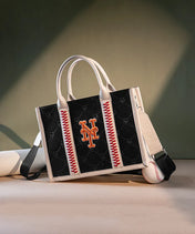 MLB New York Mets Tote Bag with Baseball Stitch