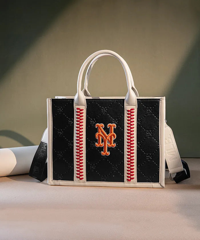 MLB New York Mets Tote Bag with Baseball Stitch