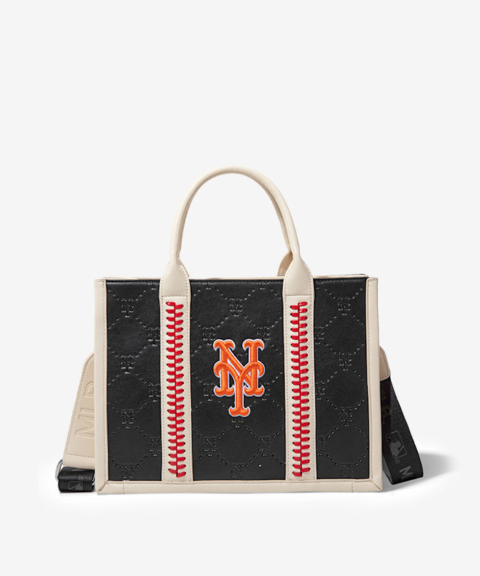 MLB New York Mets Tote Bag with Baseball Stitch