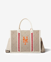 MLB New York Mets Tote Bag with Baseball Stitch