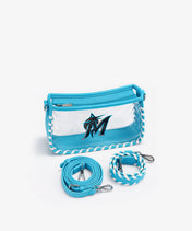 MLB Miami Marlins Clear Bag with Baseball Stitch