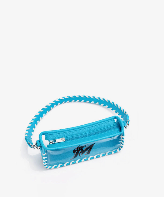 MLB Miami Marlins Clear Bag with Baseball Stitch