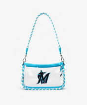 MLB Miami Marlins Clear Bag with Baseball Stitch