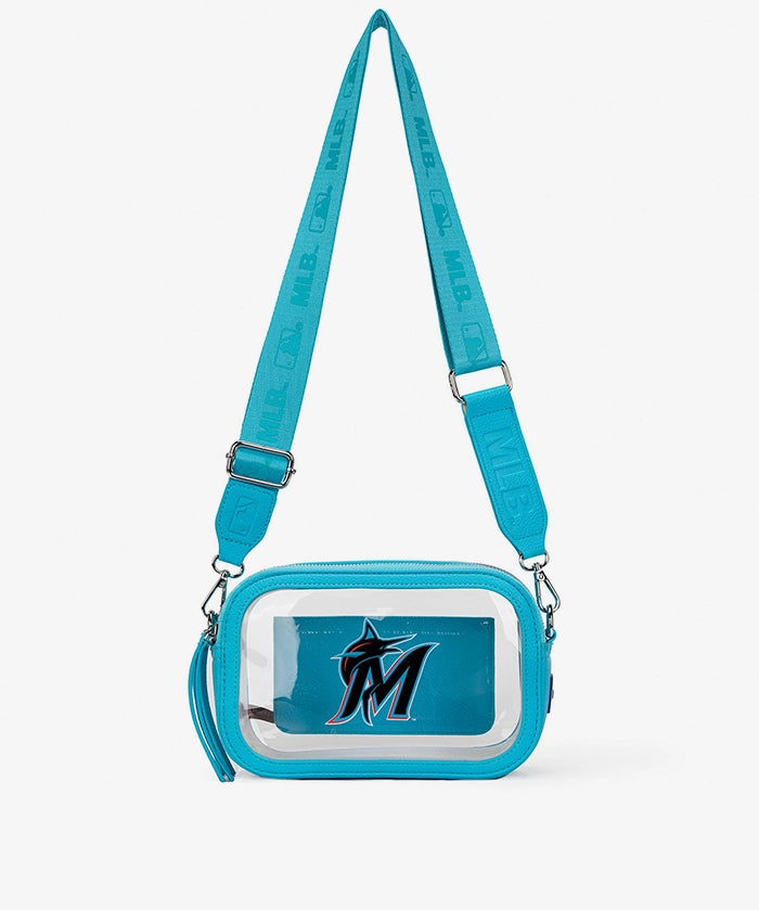 MLB Miami Marlins Clear Crossbody Bag