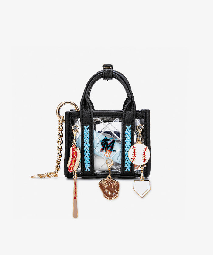 MLB Miami Marlins Clear Mini Tote Bag Charm – Fastball