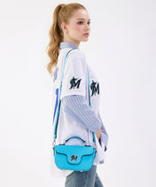 MLB Miami Marlins Flap Crossbody Bag with Top Handle