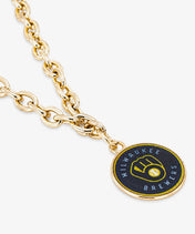 MLB Milwaukee Brewers Baseball Charm Chain