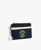 MLB Milwaukee Brewers Card Holder with Baseball Charm