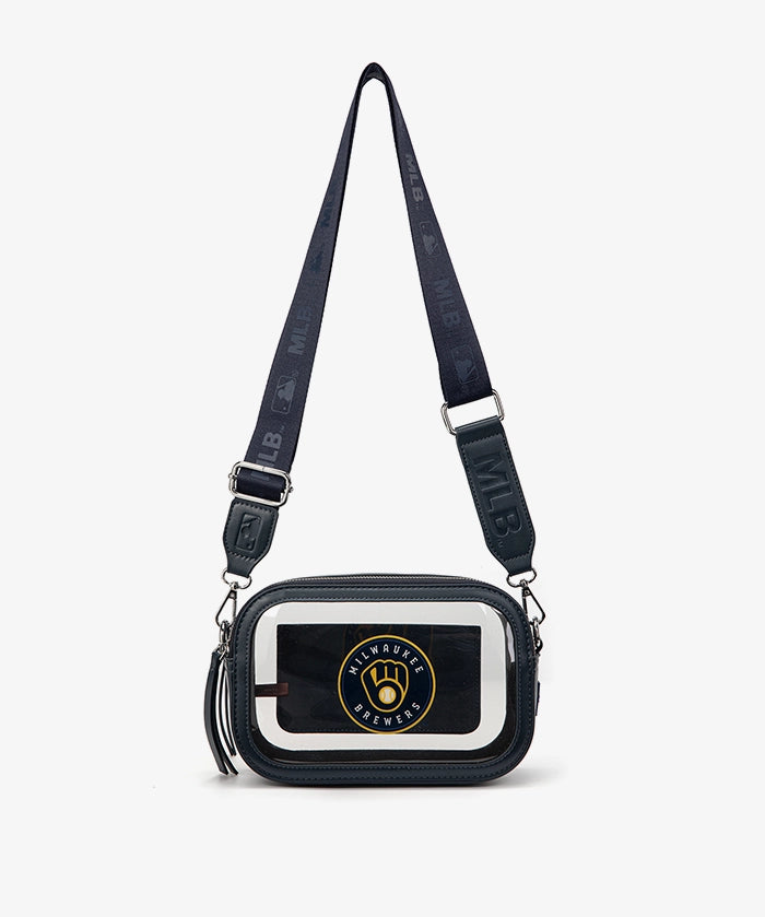 MLB Milwaukee Brewers Clear Crossbody Bag