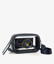 MLB Milwaukee Brewers Clear Crossbody Bag