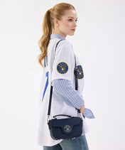 MLB Milwaukee Brewers Flap Crossbody Bag with Top Handle