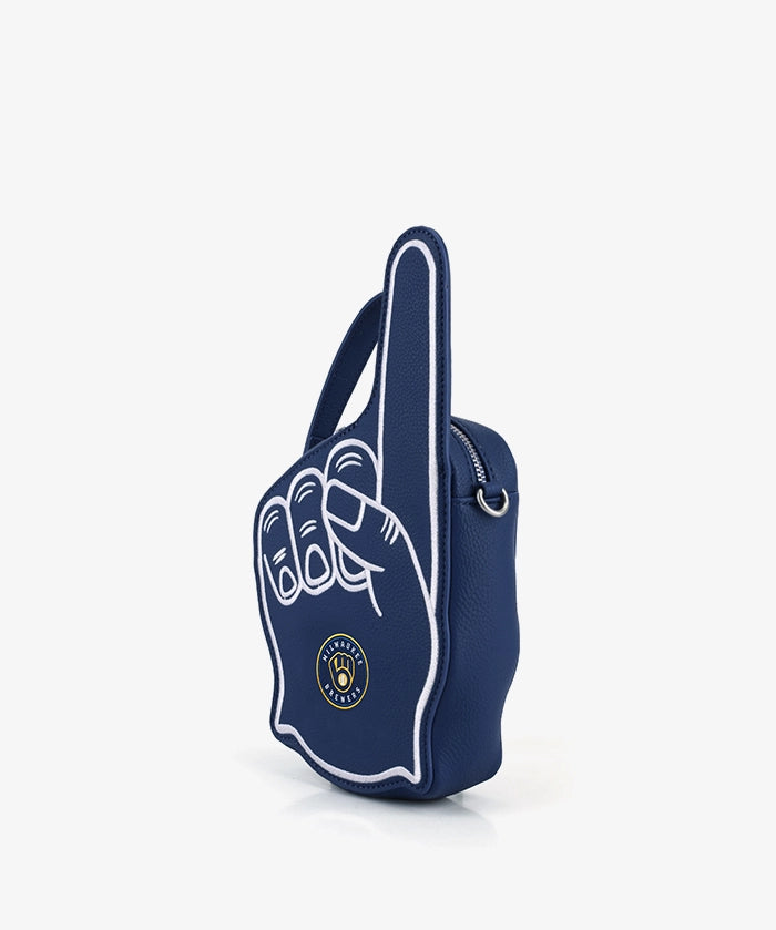 MLB Milwaukee Brewers Foam Finger Crossbody Bag (Pre-Order)