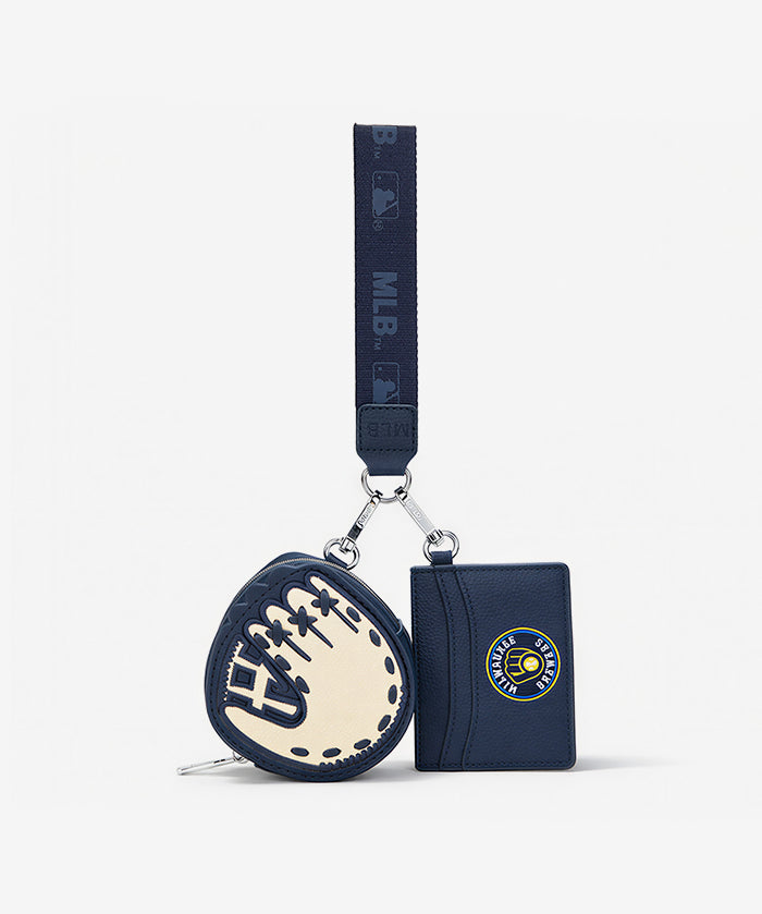 MLBMilwaukeeBrewersWristletCoinPurseCardHolderSetwithBaseball-ShapedDesign_9.webp