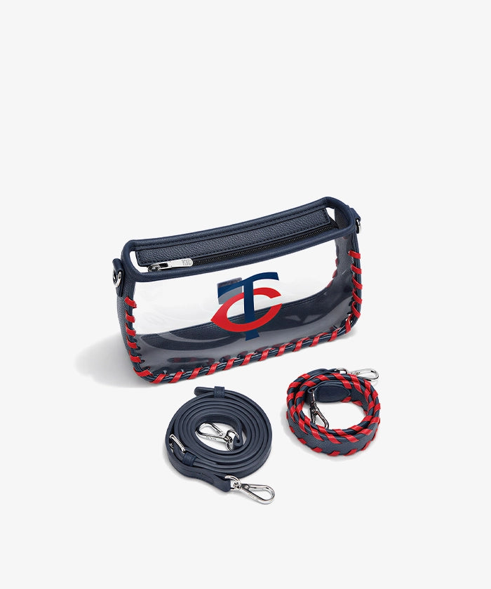 MLB Minnesota Twins Clear Bag with Baseball Stitch