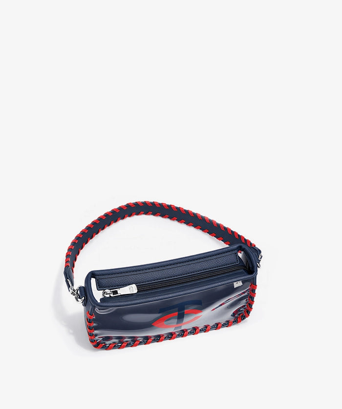 MLB Minnesota Twins Clear Bag with Baseball Stitch