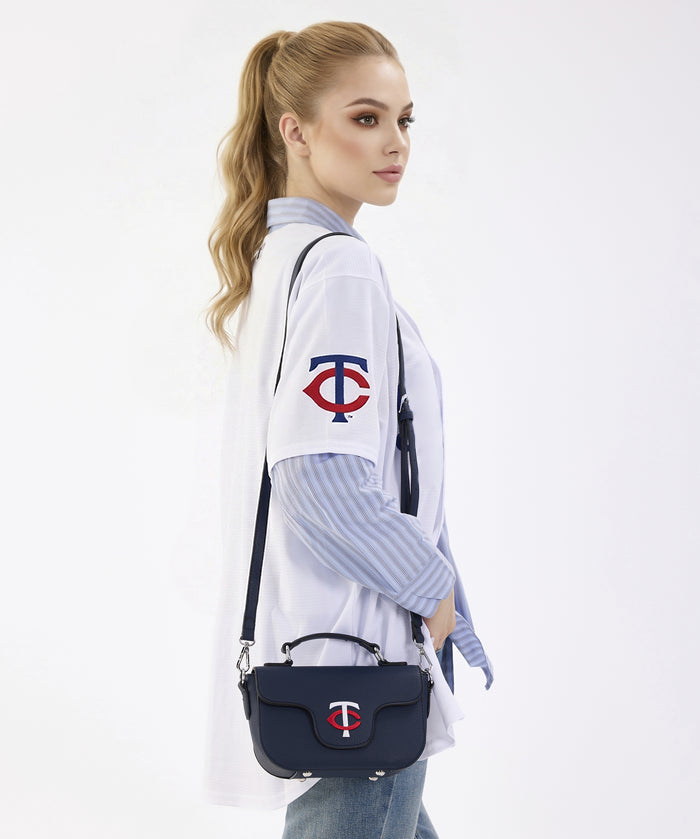MLBMinnesotaTwinsFlapCrossbodyBagwithTopHandle.webp