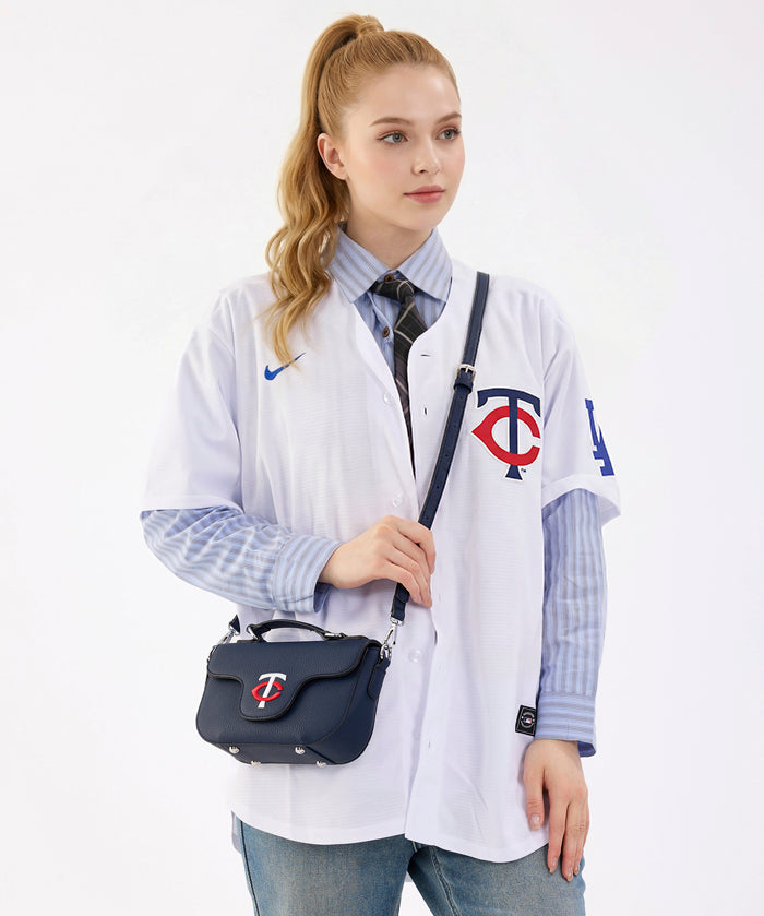 MLB Minnesota Twins Flap Crossbody Bag with Top Handle