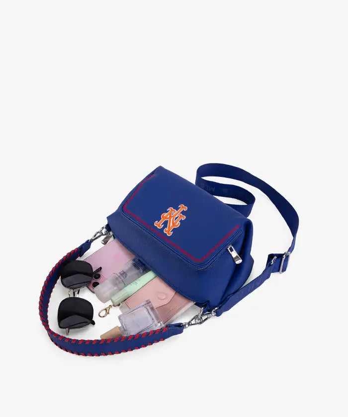 MLB New York Mets Shoulder Bag with Crossbody Strap