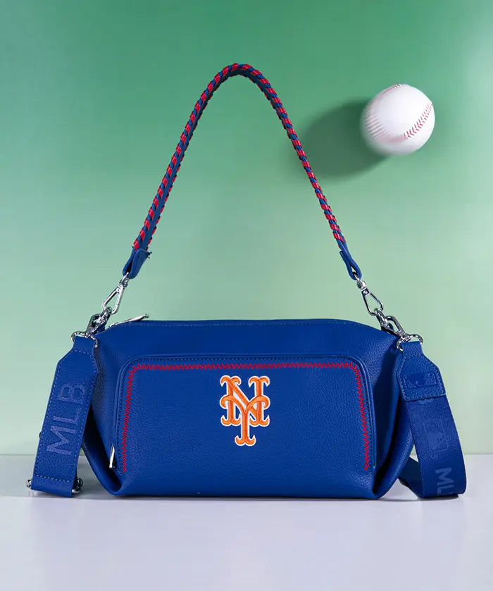 MLB New York Mets Shoulder Bag with Crossbody Strap