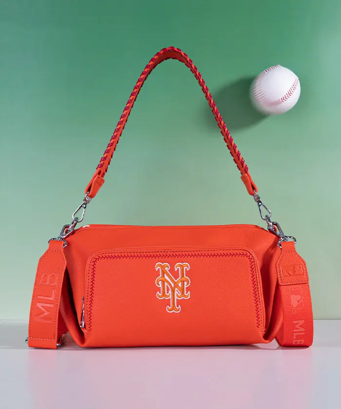 MLB New York Mets Shoulder Bag with Crossbody Strap