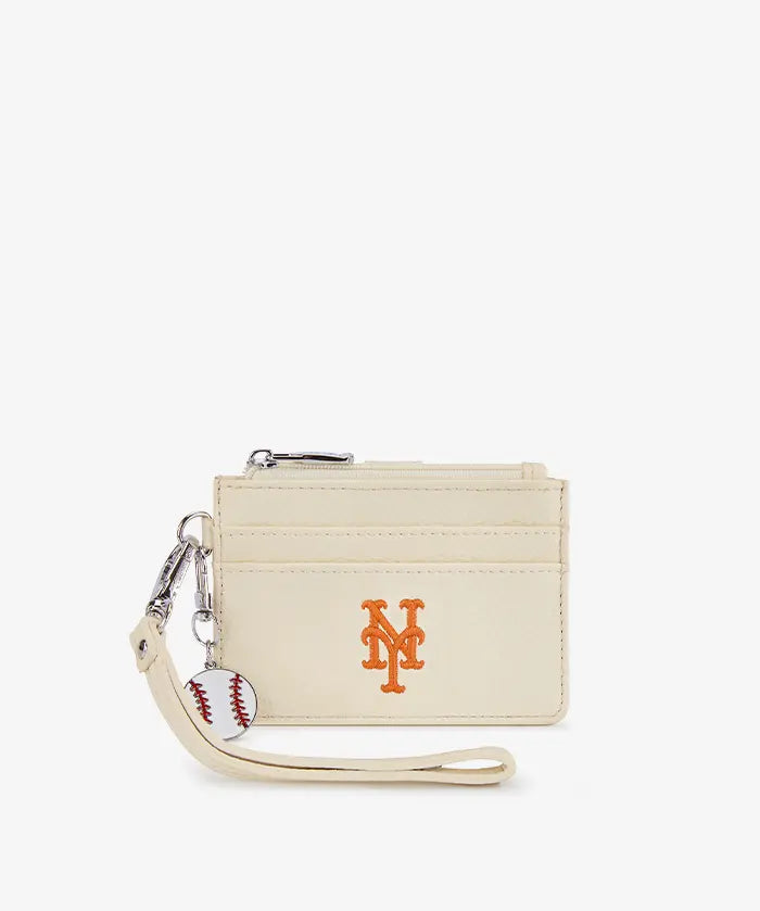 MLB New York Mets Card Holder with Baseball Charm