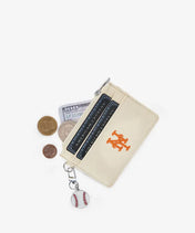MLB New York Mets Card Holder with Baseball Charm