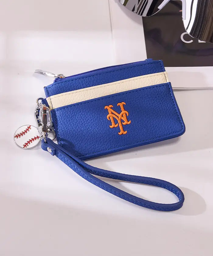 MLB New York Mets Card Holder with Baseball Charm