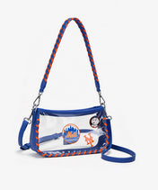 MLB New York Mets Clear Bag with Baseball Stitch