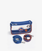 MLB New York Mets Clear Bag with Baseball Stitch