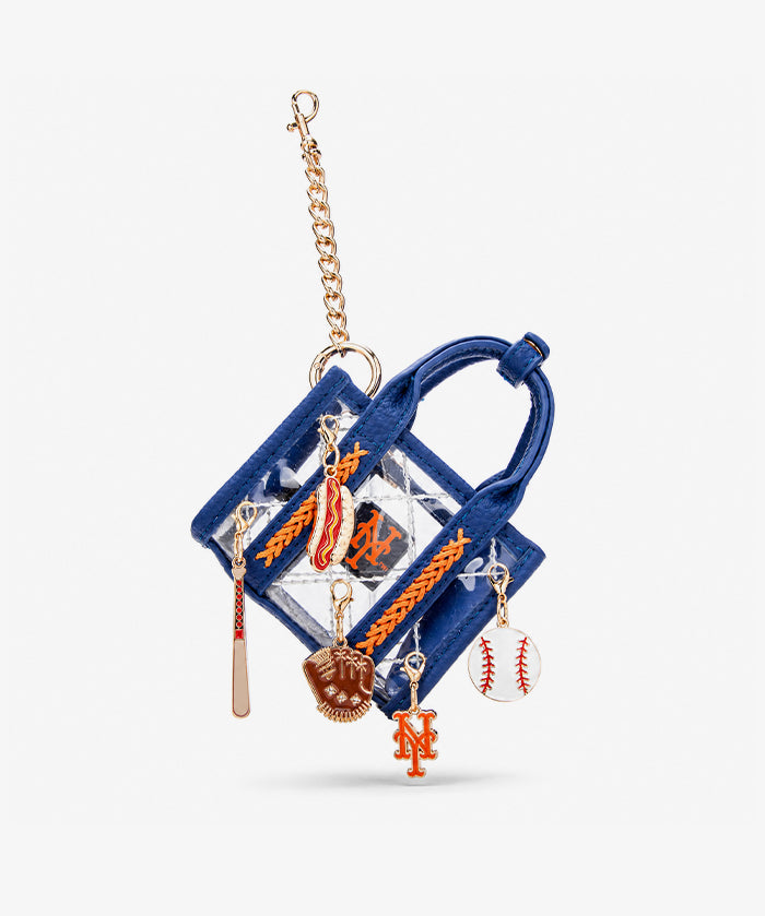 MLB New York Mets Clear Mini Tote Bag Charm – Fastball