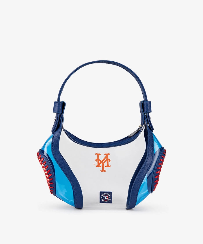 MLB New York Mets Clear Stitch Hobo - Curveball