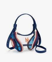 MLB New York Mets Clear Stitch Hobo - Curveball