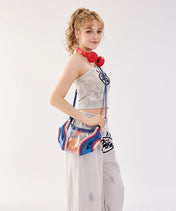 MLB New York Mets Clear Stitch Hobo - Curveball