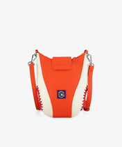 MLB New York Mets Crossbody Bag With Baseball Seam