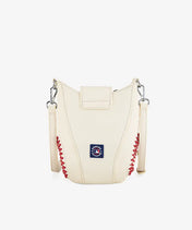 MLB New York Mets Crossbody Bag With Baseball Seam