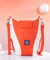 MLB New York Mets Crossbody Bag With Baseball Seam