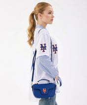 MLB New York Mets Flap Crossbody Bag with Top Handle