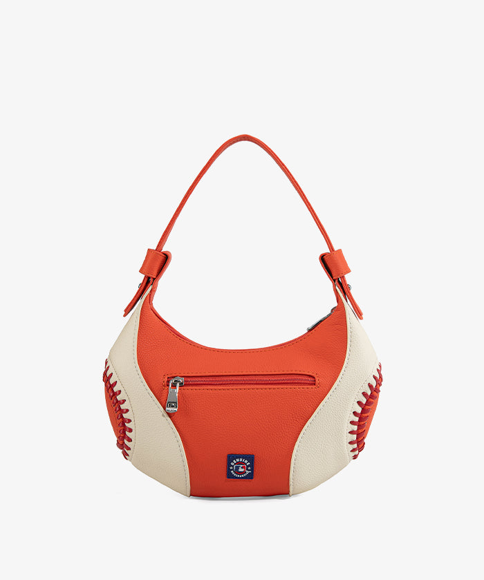 MLB New York Mets Hobo Bag With Baseball Seams