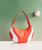 MLB New York Mets Hobo Bag With Baseball Seams
