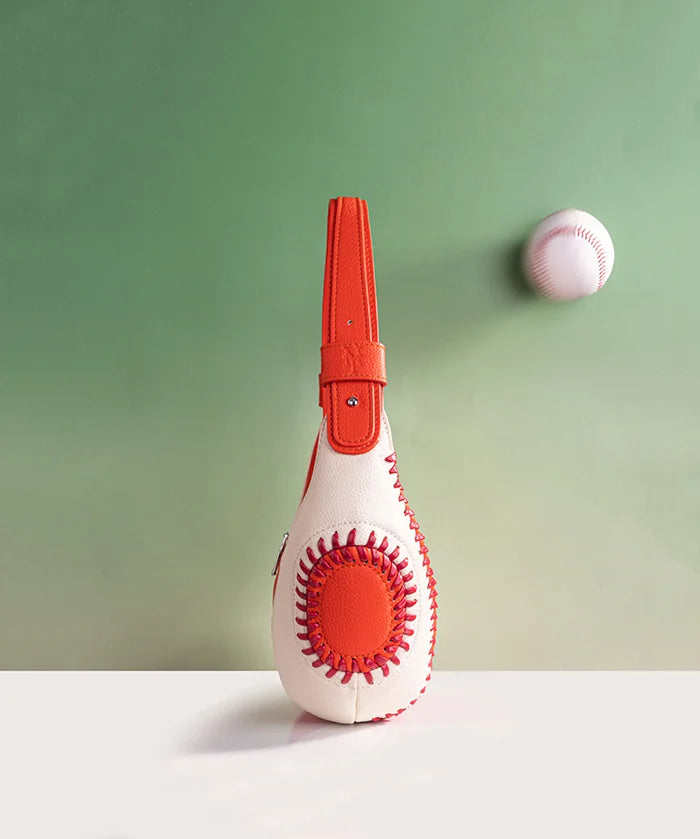 MLB New York Mets Hobo Bag With Baseball Seams