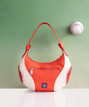 MLB New York Mets Hobo Bag With Baseball Seams