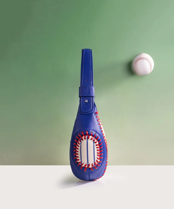 MLB New York Mets Hobo Bag With Baseball Seams