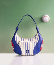 MLB New York Mets Hobo Bag With Baseball Seams