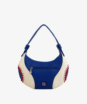 MLB New York Mets Hobo Bag With Baseball Seams
