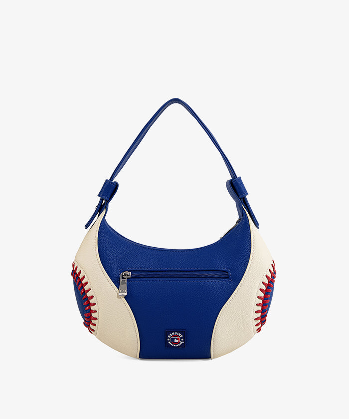 MLB New York Mets Hobo Bag With Baseball Seams