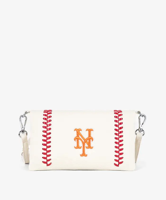 MLB New York Mets Leather Crossbody Purse